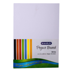 Marlin A4 White Project Board - Pack of 50's